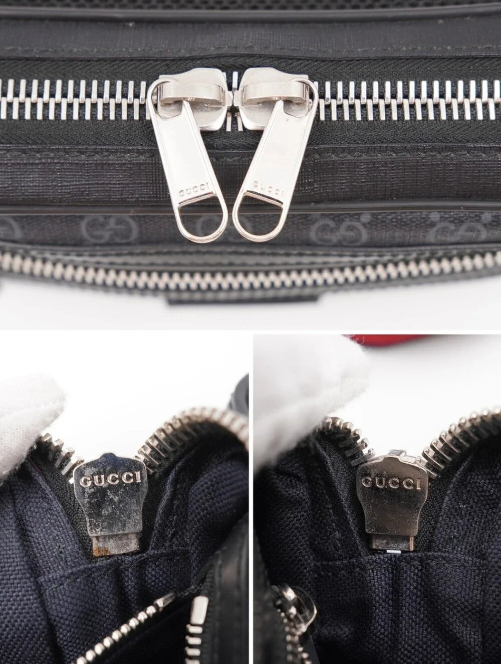 CN34 💟 GUCCI Soft GG Supreme Monogram Web Belt Bag